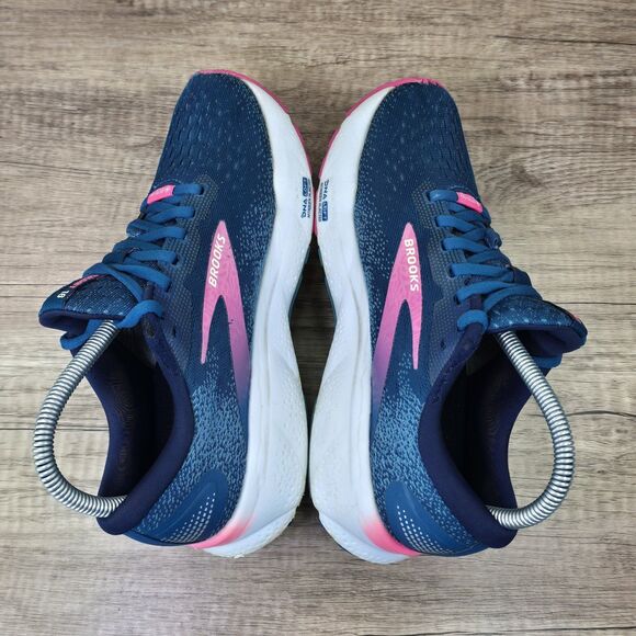 Brooks Ghost 16 GTX Women's Sz 7 B Moroccan Blue Pink Running Shoes (1204191B422 - Picture 7 of 12